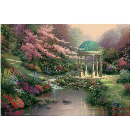 GIB426 - Pools of Serenity - 1000 Pce - Thomas Kinkade - RB ModelsRB 