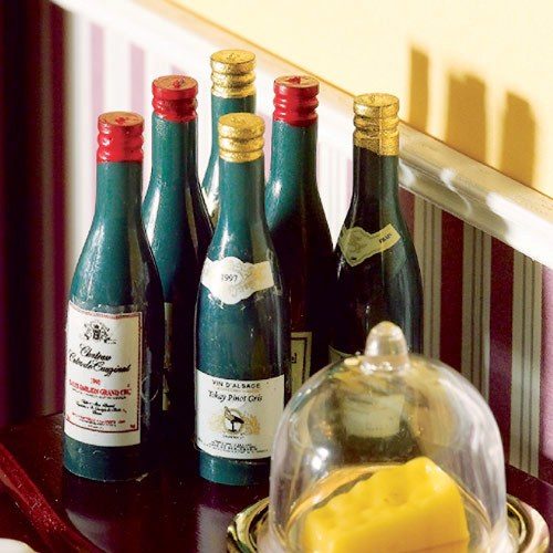 Dolls House Bottles of Assorted Wine