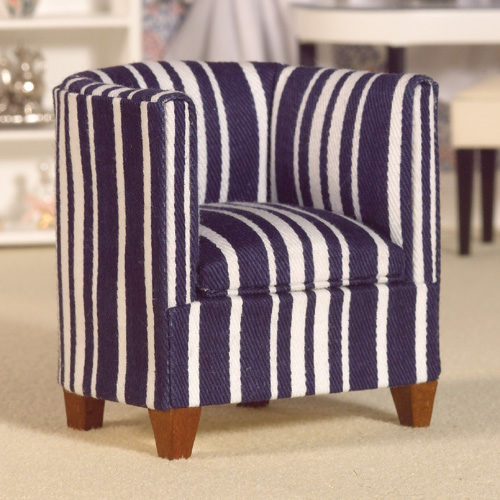 Dolls House Stripe Tub Chair