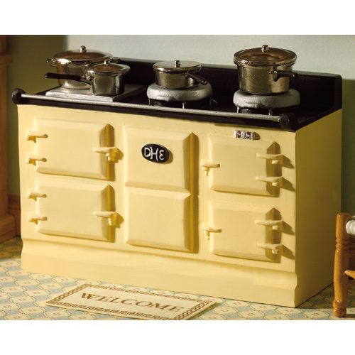 Dolls House Aga Stove in cream - Scale 1:12