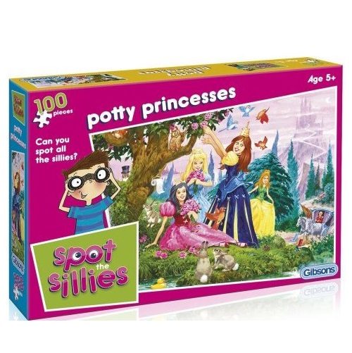 Spot The Sillies - Potty Princesses - 100 Piece Jigsaw Puzzle