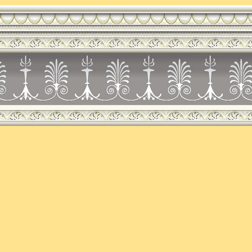 Dolls House Soft Yellow Wallpaper