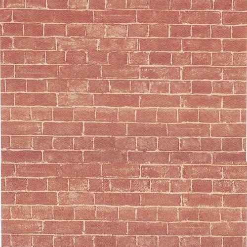 Dolls House Light Red Brick Paper