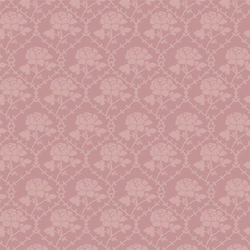 Dolls House Rose Pattern Wallpaper