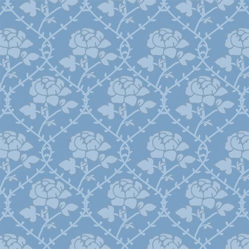 Dolls House Rose Pattern Wallpaper