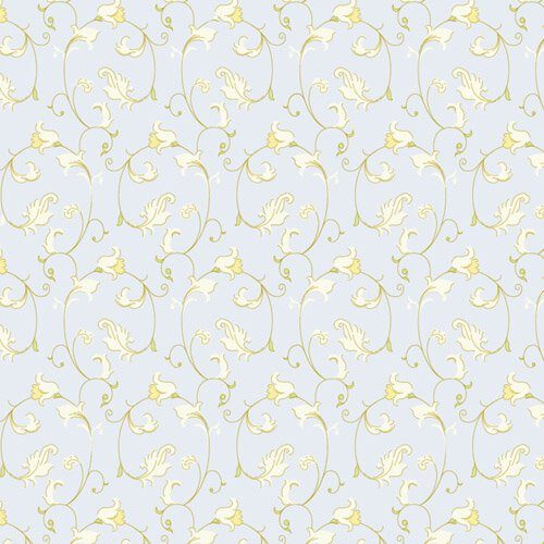 Dolls House Creeping Vine Wallpaper -  Blue