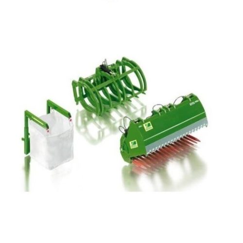 Wiking John Deere Front loader set B - Green