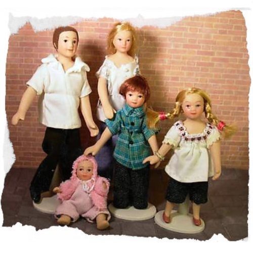 modern dolls house family