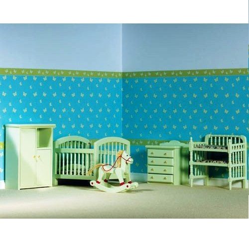 Dolls House 5 Piece Nursery Set