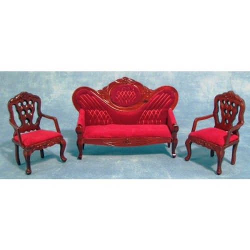 Dolls House Sofa & Two Chairs