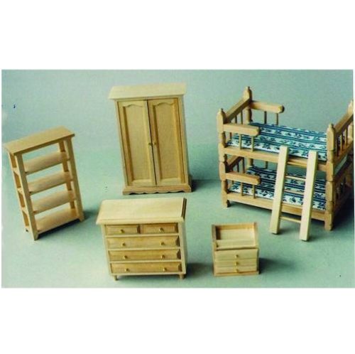 Dolls House Childs Bedroom Set