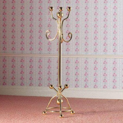 Dolls House Brass Coat Stand