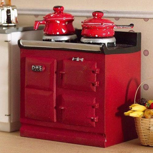 Dolls House Aga Stove - (Red)