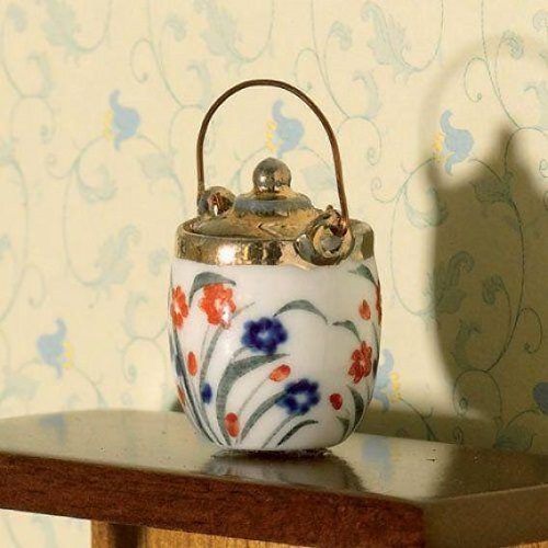 Dolls House Floral Biscuit Barrel