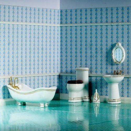 dolls house bathroom set