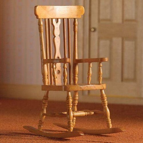 Dolls House Country Pine Rocking Chair