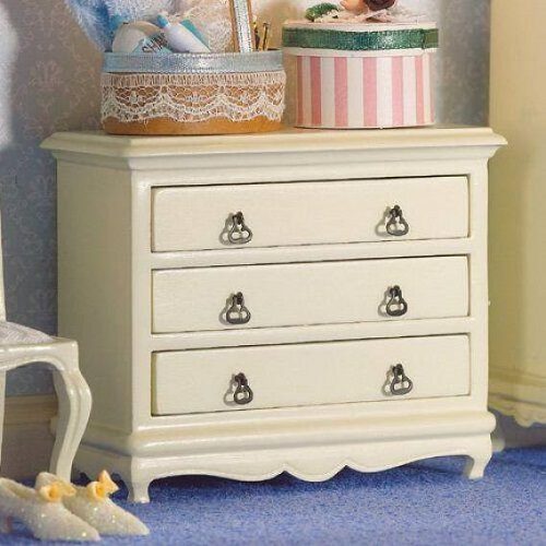 Dolls House French-style Cream Chest of Drawers