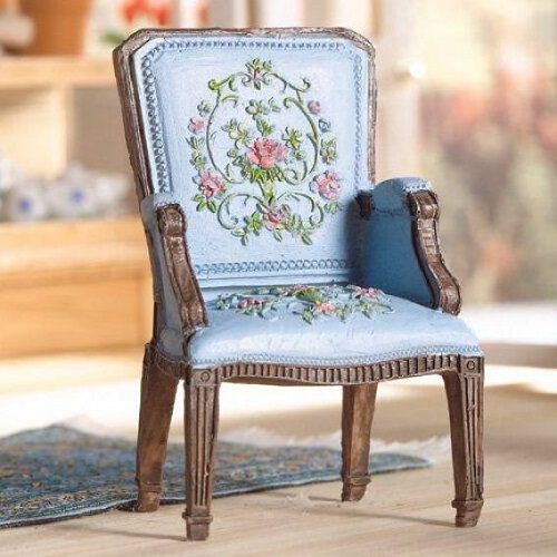 Dolls House Pretty Blue George 111 Chair