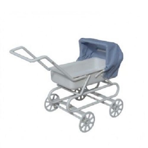 Dolls House Blue Hood Pram