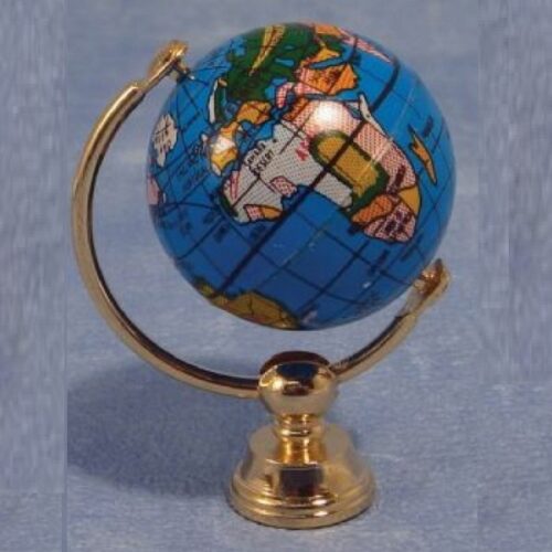 Dolls House Globe on Brass Stand