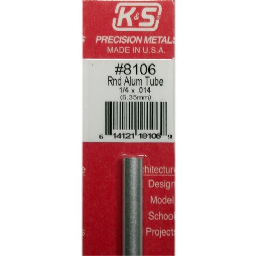 K&S Round Aluminum Tube