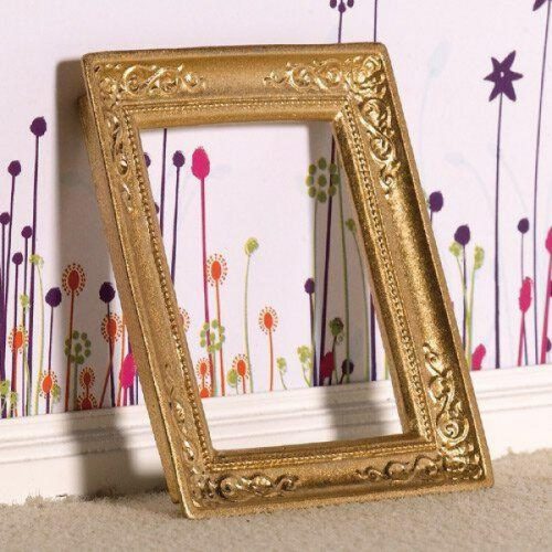 Dolls House Gold Picture Frame 