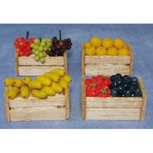 Dolls House Fruit in a Wooden Crate