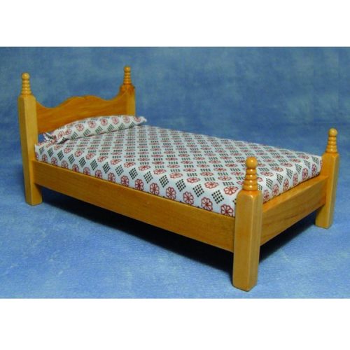 Dolls House Pine Single Bed