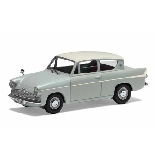 Vanguard Ford Anglia Super - Platinum Grey and Ermine White