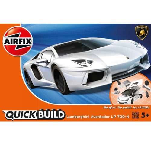 Airfix Lamborghini Aventador White -  Quick Build Range