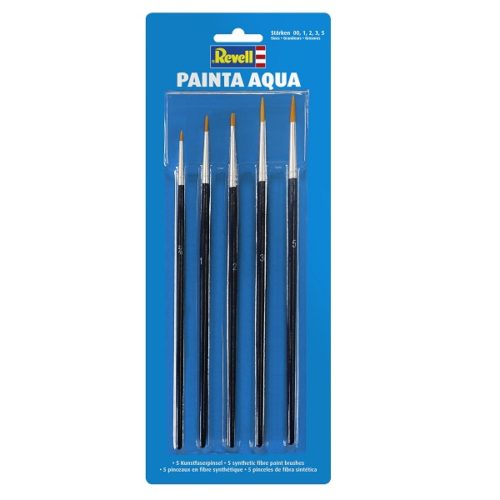 Revell Painta Aqua - 5 Different Size Brushes