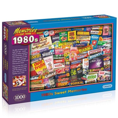 1980's Sweet Memories - 1000 Piece Jigsaw Puzzle - Image 2