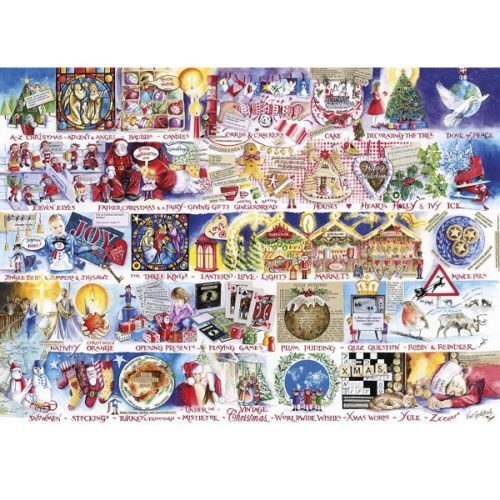 Christmas Alphabet - 1000 Piece Jigsaw Puzzle