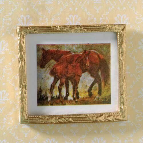 Dolls House Horses in the Meadow Picture