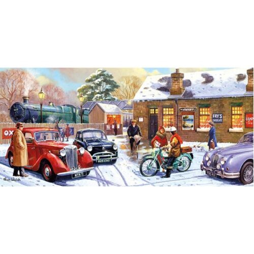 Christmas Eve at the Station 636 Piece Jigsaw Puzzle