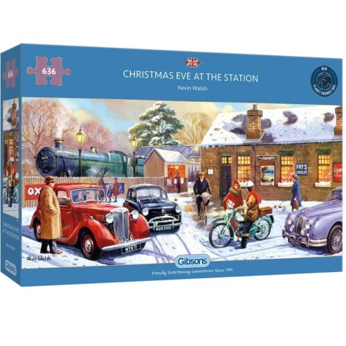 Christmas Eve at the Station 636 Piece Jigsaw Puzzle - Image 2