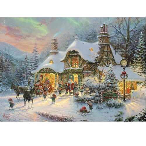 Santa's Night Before Xmas - 1000 Piece Jigsaw Puzzle