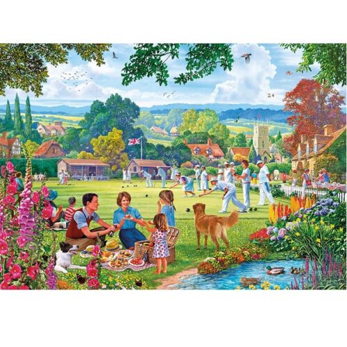 Bowling by the Brook  - 100XXL Piece Jigsaw Puzzle