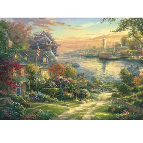 New England Harbour - 1000 Piece Jigsaw Puzzle