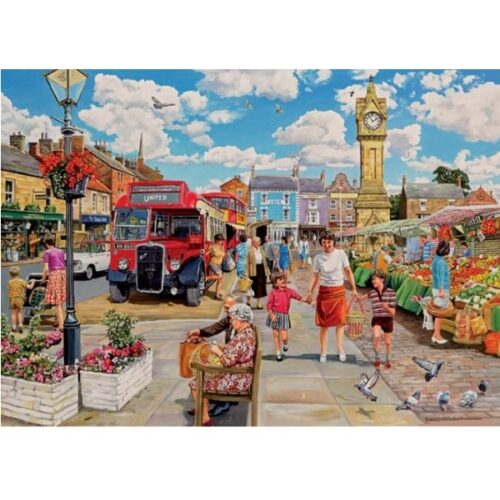 Clocktower Market - 1000 Piece Jigsaw Puzzle