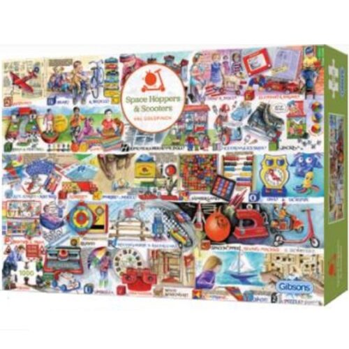 Space Hoppers & Scooters - 1000 Piece Jigsaw Puzzle - Image 2