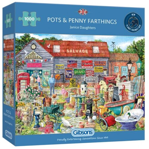 Pots & Penny Farthings - 1000 Piece Jigsaw Puzzle - Image 2