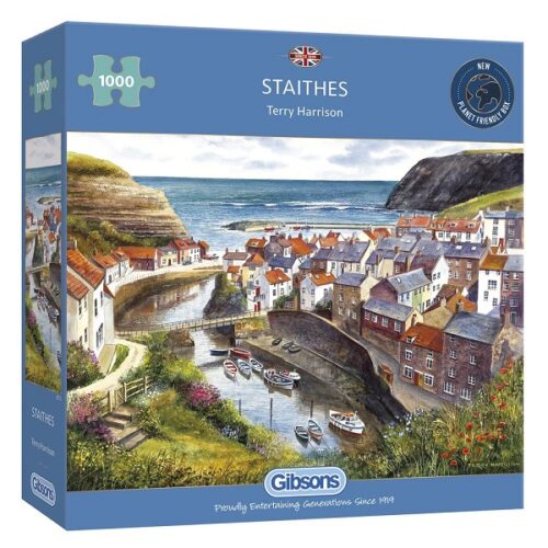 Staithes - 1000 Piece Jigsaw Puzzle - Image 2