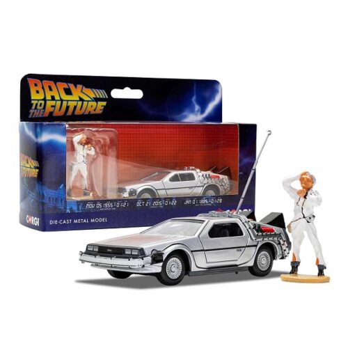 Corgi Back to the Future DeLorean and Doc Brown Figure - Image 2