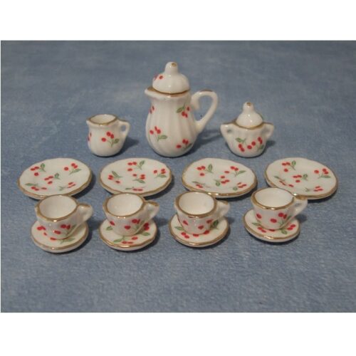 Dolls House Cherry Tea Set