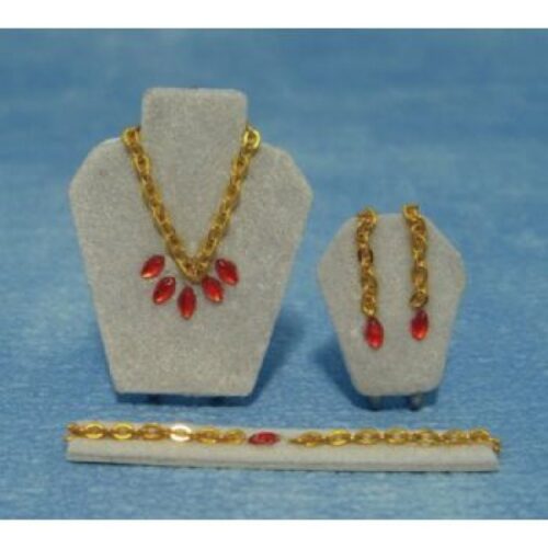 Dolls House Ruby Jewellery Set