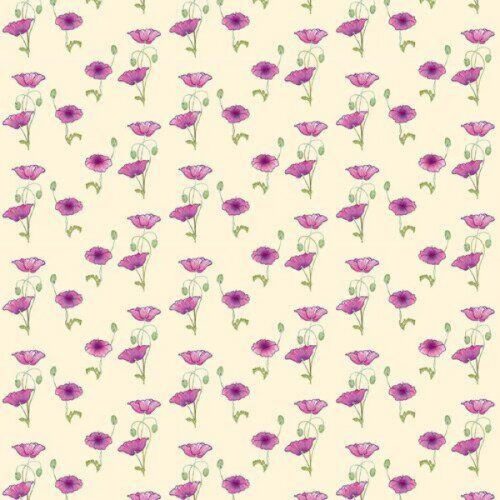 Dolls House Pink Poppy Wallpaper