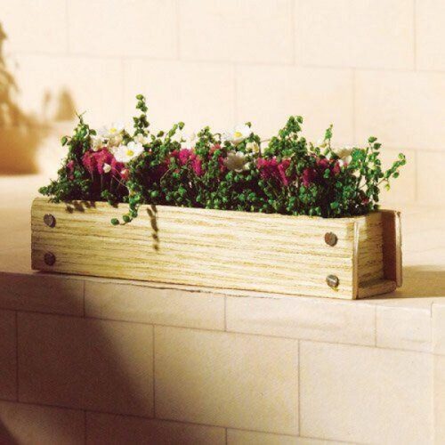 Dolls House Window Box - Pink