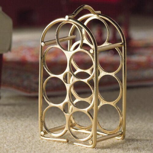 Dolls House Brass' wine rack