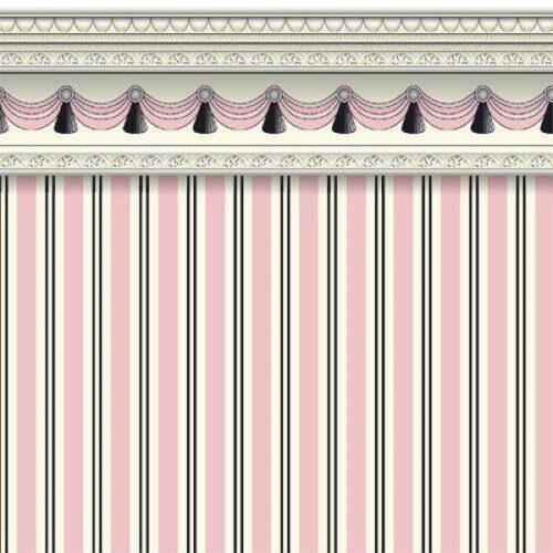 Dolls House Regency Stripe Wallpaper - Pink